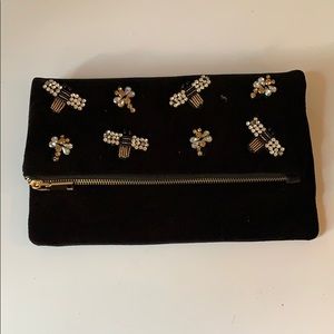 Black Velvet Clutch